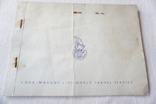 1961 Cooks Wagons Lits Railway Ticket Calais to Interlaken Switzerland