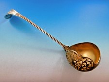 Bird by Wendt Sterling Silver Oyster Ladle Hooded Hood Gold Washed 10 1/2"