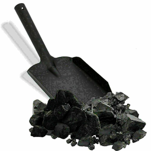 Steel shovel black metal small - metal,