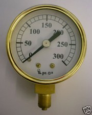 2" dia Pressure gauge 0-300