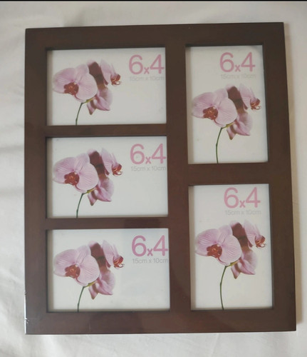 Brown wooden multi aperture - brown,