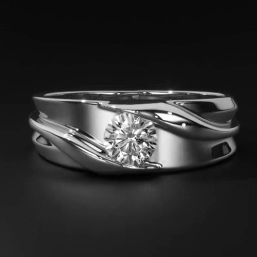 Lab grown diamond solitaire - lab,