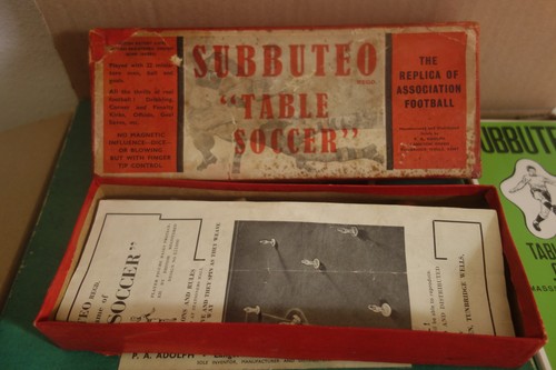Vintage subbuteo table soccer - table,