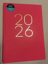 Pink WHSmith 2026 week to view