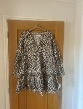 Leopard Print Smock Dress Size