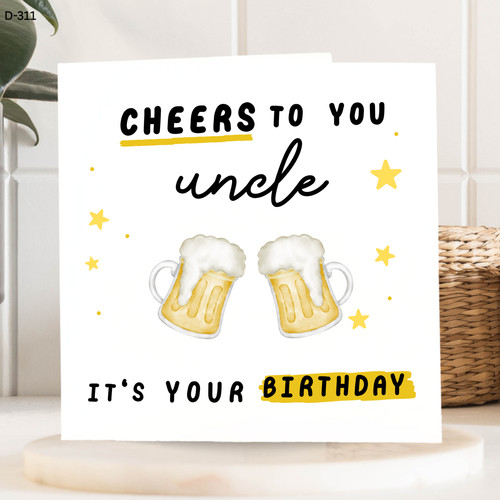 Uncle birthday card - birthday,