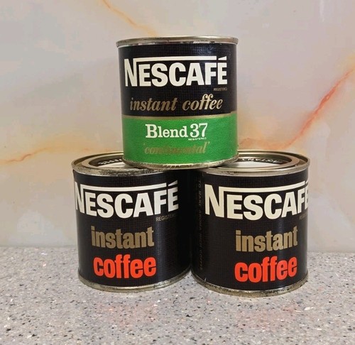 Vintage nescafe coffee tins - nescafe,