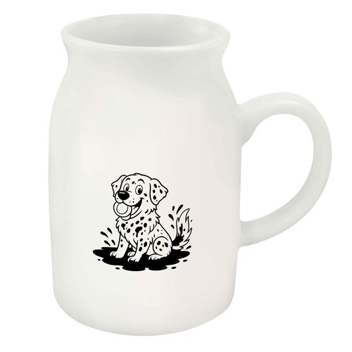 Muddy labrador ceramic milk - 'muddy, labrador'