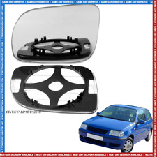 (LHD) Left side wing door mirror glass for VW Polo (6N2) 2000-2002 (14.5cm)