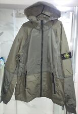 Khaki Green Nylon Metal Watro Stone Island Hooded Jacket Size 2XL, XXL
