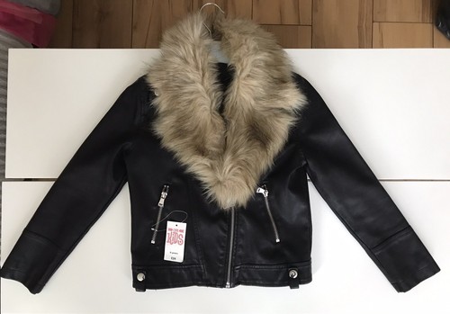 Faux leather jacket - jacket, for