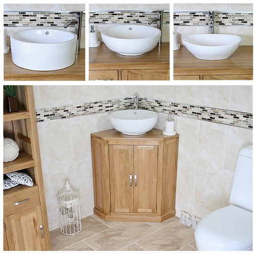 Bathroom vanity unit oak - bathroom,