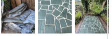 Slate crazy paving