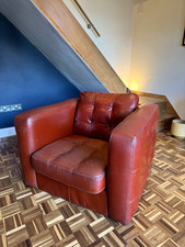 Vintage Retro Red Leather