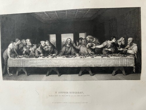 1870s welsh bible engraving - bible,