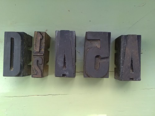 Vintage wooden printing - vintage,