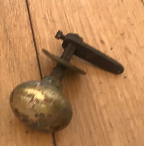 Vintage brass cabinet - vintage, knob