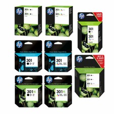 HP 301 / 301XL / Black / Colour Boxed Ink Cartridges For ENVY 5530 Printer