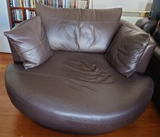 Marks & Spencer Genuine Leather Ellis Swivel Loveseat 2 Seater Chair Sofa M & S