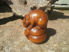 1a. Hand Carved wood netsuke