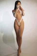 🔥 Women’s Pole Dance Nightclub Outfit – Rhinestone Jumpsuit | Rave Festival