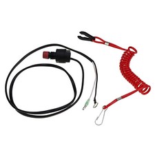Kill Stop Switch & Safety Lanyard 6E9-82575 For Yamaha 2 Str Outboard Motor