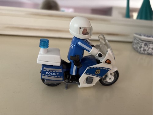 Playmobil police biker with - biker,