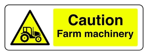 Caution farm machinery safety - farm,