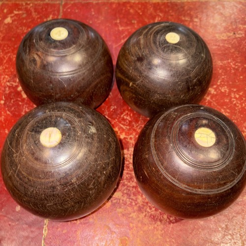 Lawn bowling ball - lawn, antique