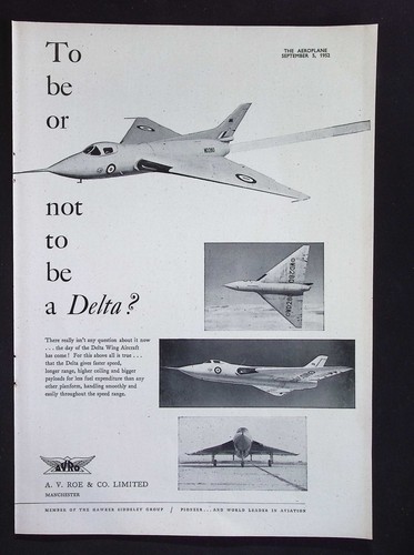 Original 1952 advert avro - 1952,