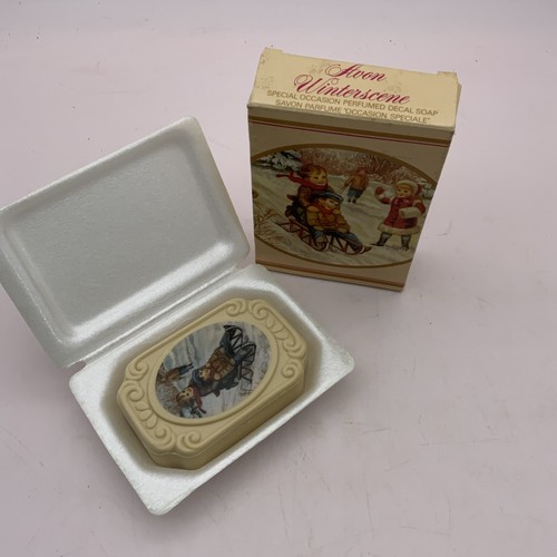 Vintage avon soap winter - winter, scene