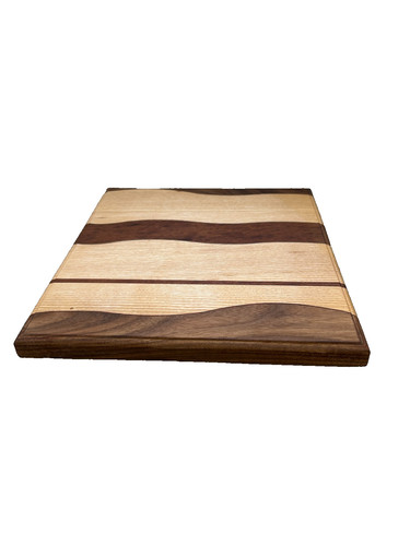 Hand crafted wooden - hand, chopping