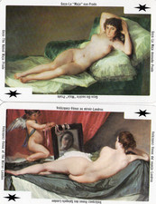 Pair of RARE MODERN "Paintings of Lovely Nude Ladies" JOKER Play Cards #77