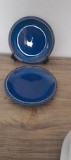 Denby Reflex Side / Tea Plates X 2  - Blue - Superb Condition 