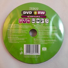 Tesco DVD+RW Discs Blank 10