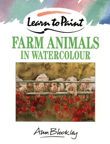Farm animals watercolour - animals, in