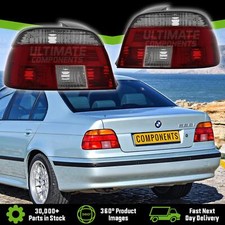 BMW 5 Series E39 Saloon 1996-2000 Crystal Clear Red Rear Tail Lights Back Lamps