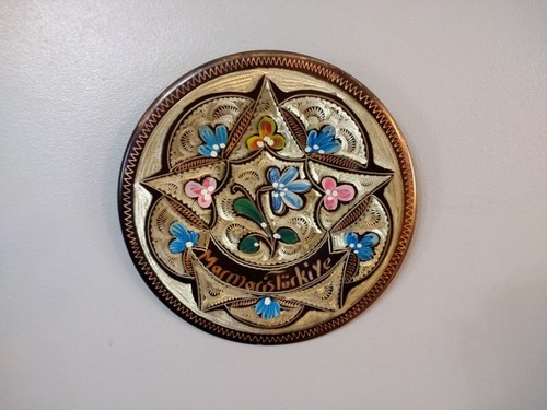 Wall hanging metal plate hand - hanging,