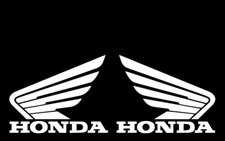 2x HONDA WINGS VINYL DECALS