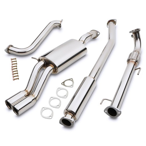 Stainless steel twin exit - stainless,