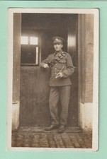Military WW1 - Soldier in Uniform - Rp - F.D.Shackley Bamber Bridge - Unp