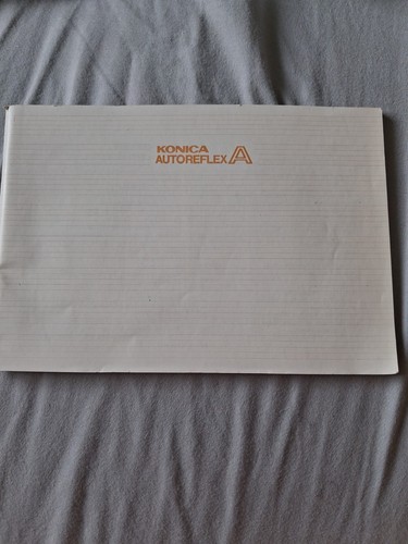 Konica autoreflex manual - a,