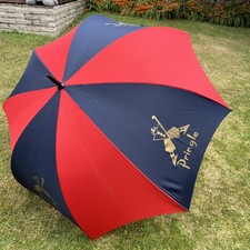 Pringle Umbrella golf brolly blue and red used please read descriprion