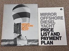 1972 Rare Mirror Offshore Diesel Yacht Brochure + Price List – Boat Show Edition