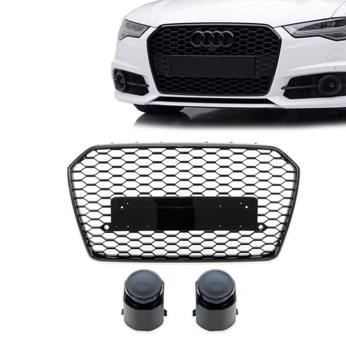 Front grille gloss - front, black