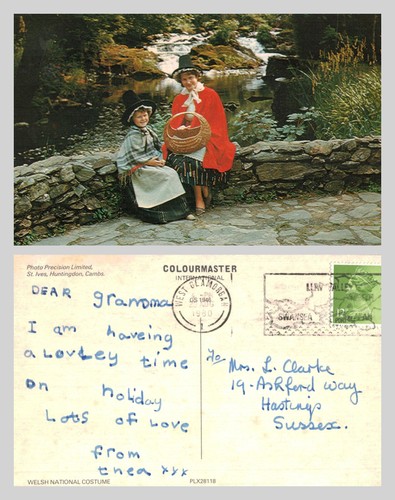Vintage postcard welsh - -,