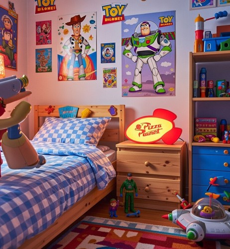 Pizza planet logo lamp - pizza,