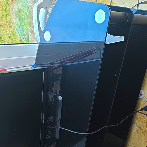 Black led flat screen - flat, tv