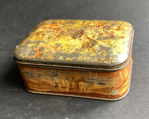 Antique sweet horses tin - antique,