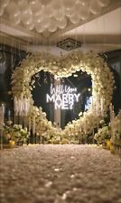 Floral Heart Flower Wall *HIRE* In London. Proposal Decor Wedding Decor